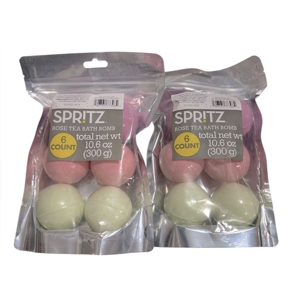 Spritz Pink and Green Bath Bomb  Collection NIP